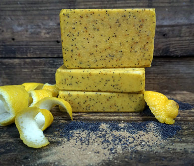 Lemon Peel Poppy Soap
